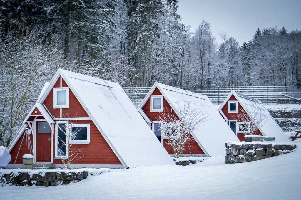 Schwedenhäuser im Nordic Ferienpark Sorpesee