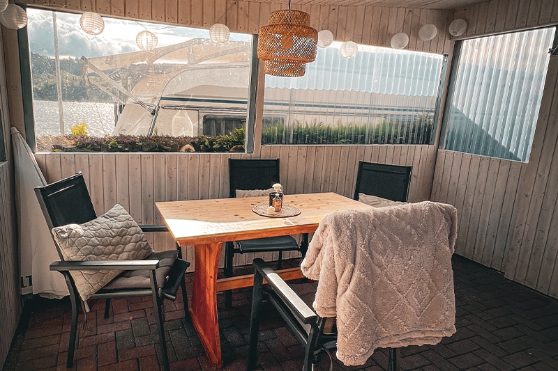 Caravan Harry voortent zithoek