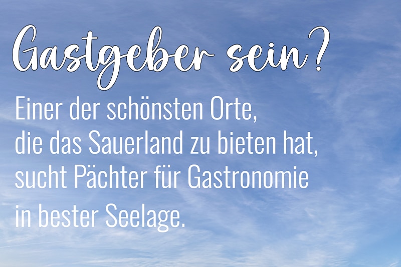 Gastrononomie in bester Seelage sucht Pächter